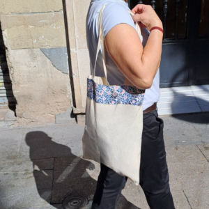 TOTE BAG-BOLSA ALGODÓN POWAI CON CENEFA