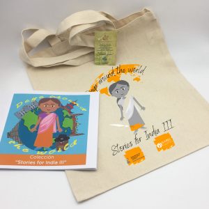 Pack cuento Daya around the world + tote bag ilustración