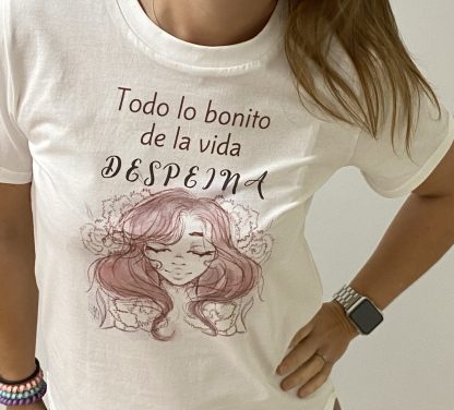 CAMISETA 'DESPEINADA' UNISEX DE ALGODÓN ORGÁNICO