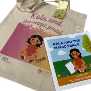 Pack cuento solidario 'Kala and the magic pencil' + tote bag