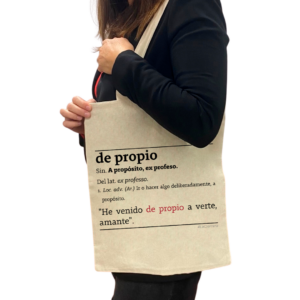 Tote Bag 'De propio' de algodón orgánico