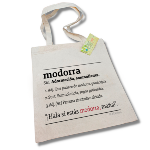 Tote Bag 'Modorra' o 'Modorro' de algodón orgánico