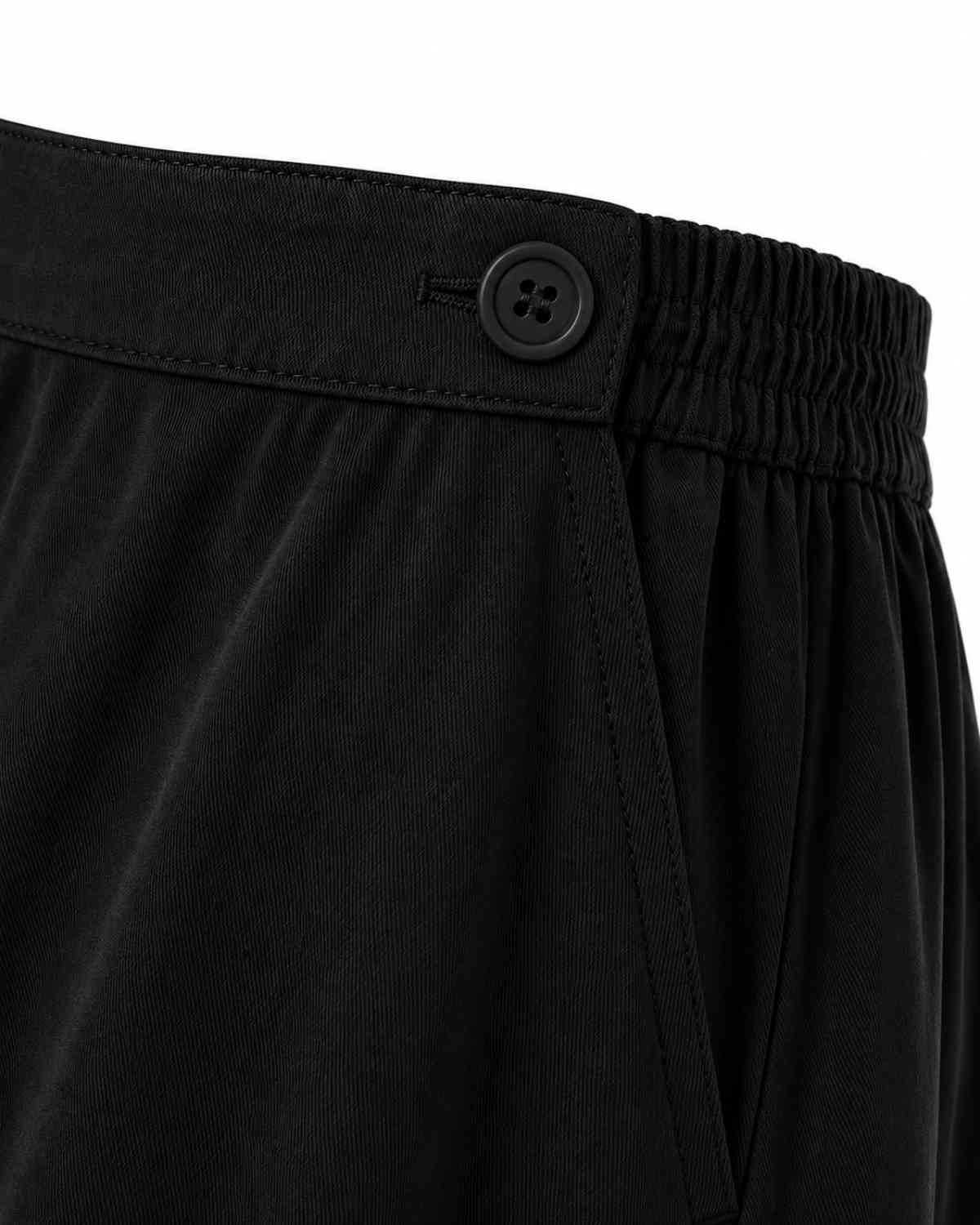 FALDA MIDI SARGA NEGRA ASHA ALGODÓN ORGÁNICO - Imagen 2