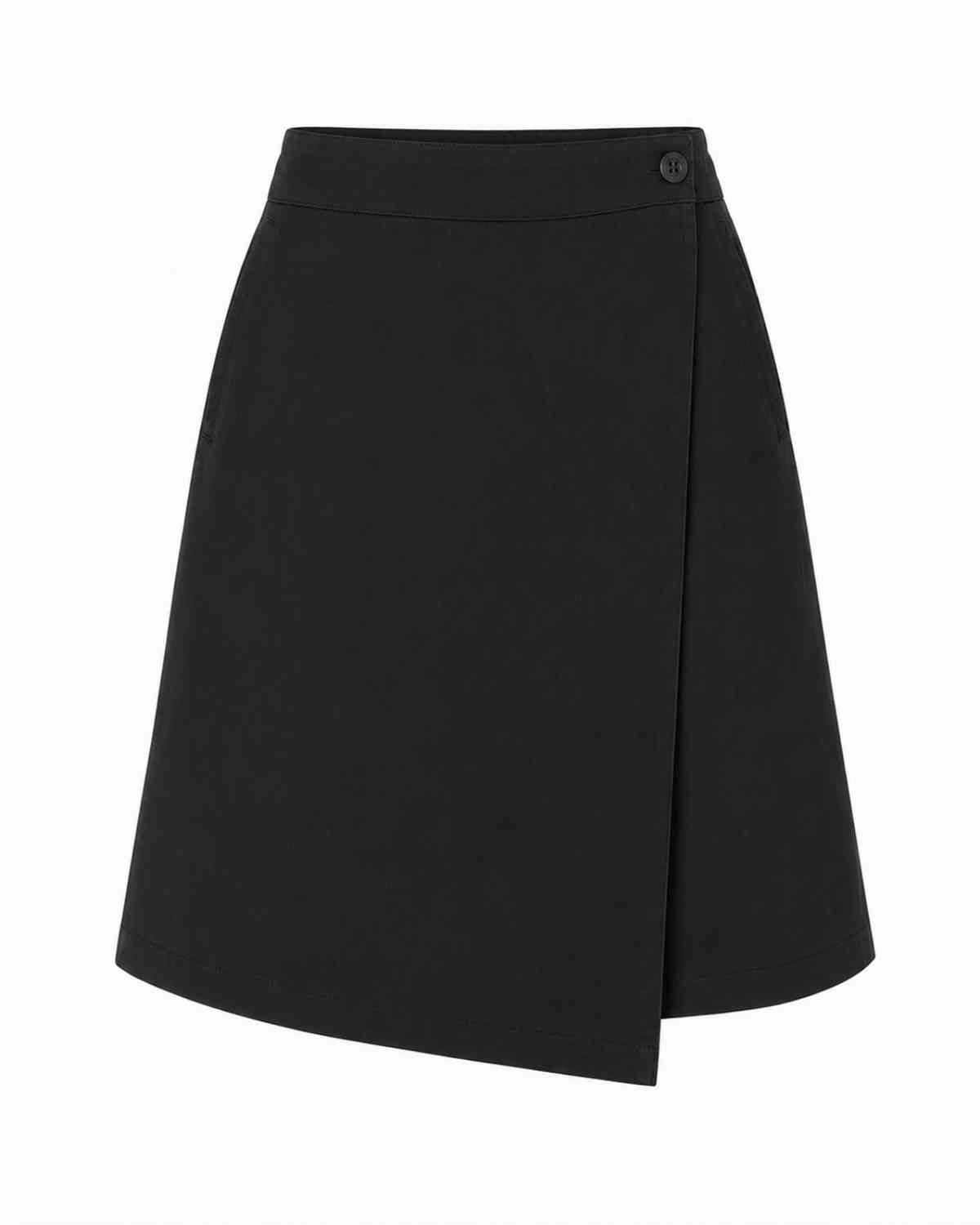 FALDA MIDI NEGRA LALITA ALGODÓN ORGÁNICO - Imagen 2