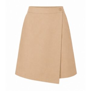 FALDA MIDI BEIGE LALITA ALGODÓN ORGÁNICO