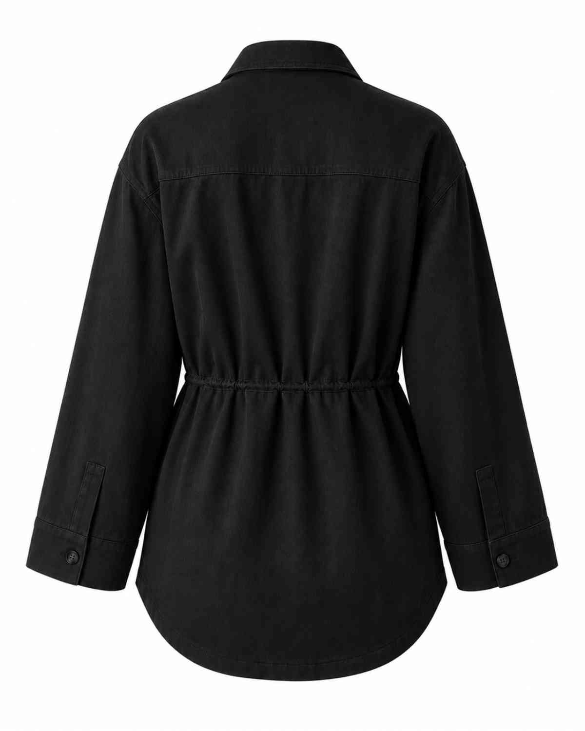 SOBRECAMISA AJUSTABLE NEGRA UMA ALGODÓN ORGÁNICO - Imagen 3