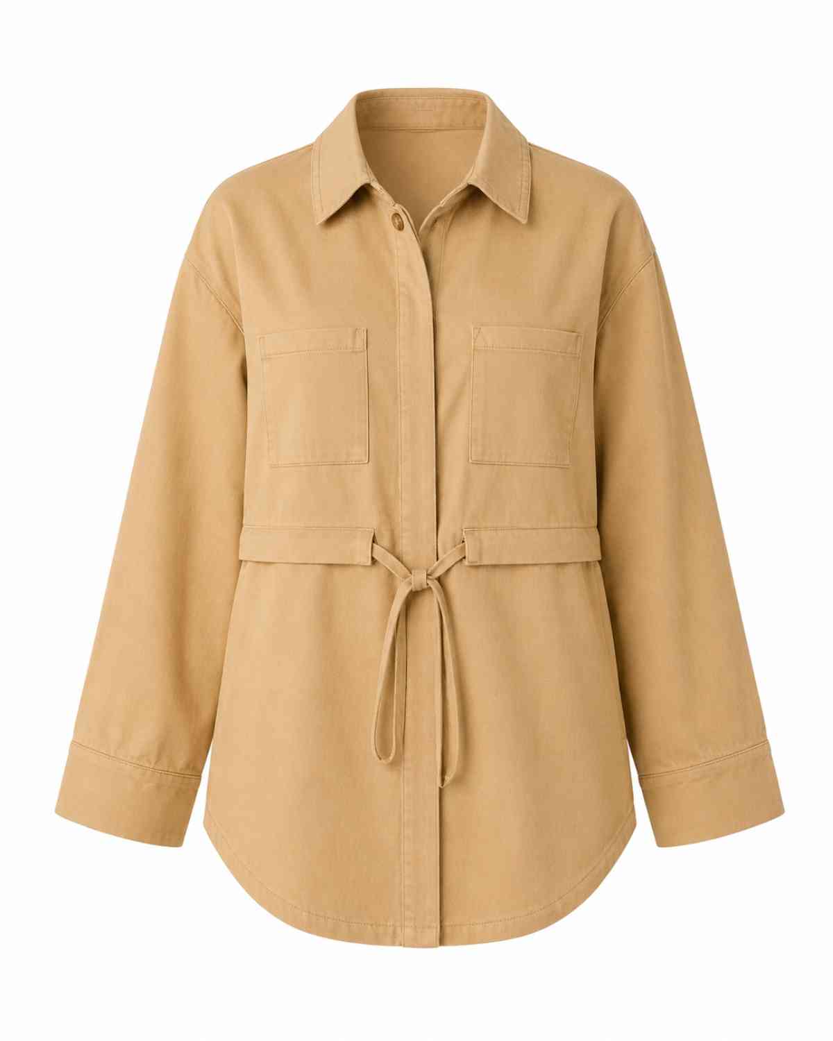SOBRECAMISA AJUSTABLE BEIGE UMA ALGODÓN ORGÁNICO - Imagen 2