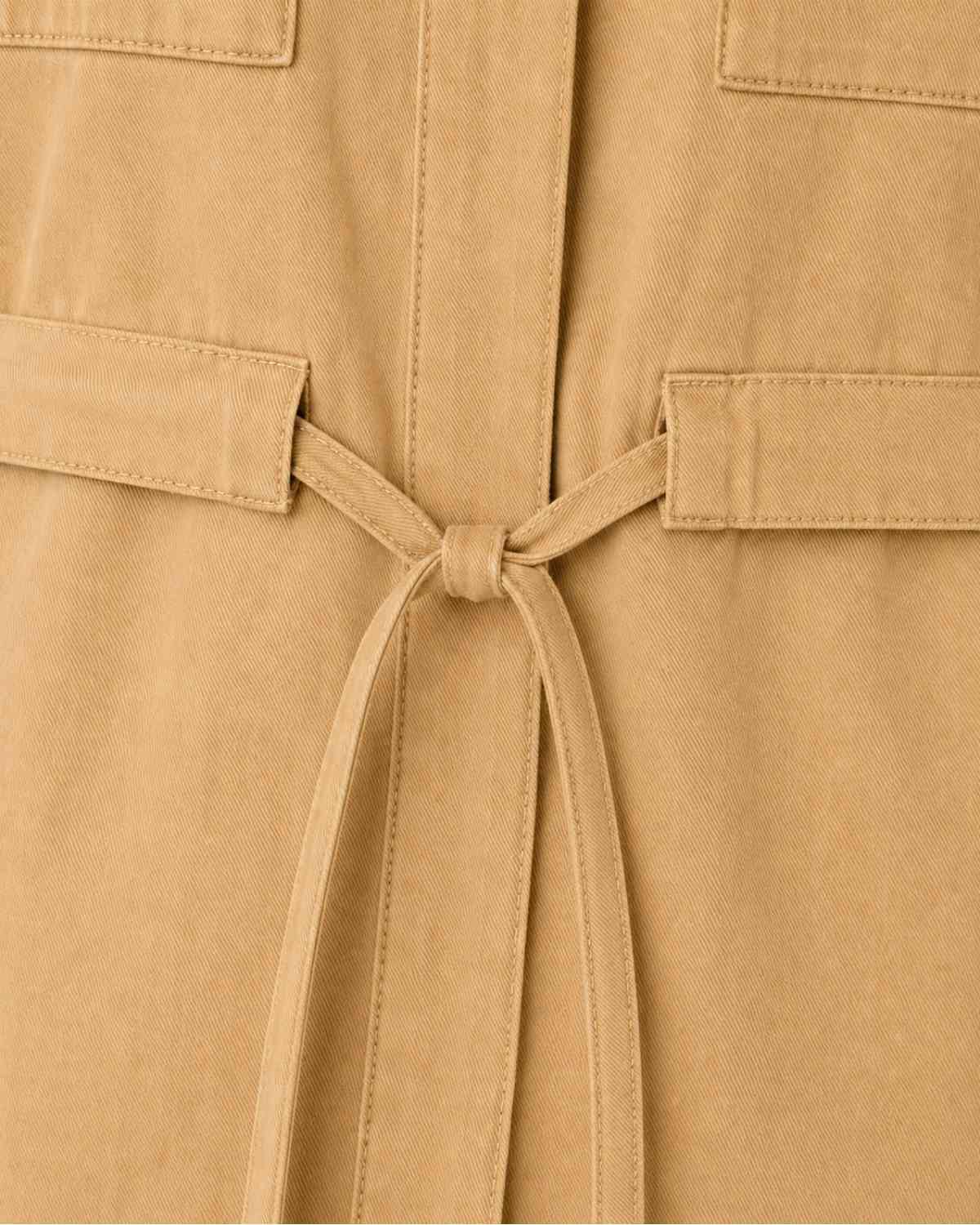 SOBRECAMISA AJUSTABLE BEIGE UMA ALGODÓN ORGÁNICO - Imagen 4