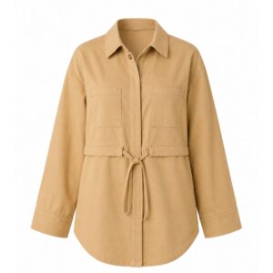 SOBRECAMISA AJUSTABLE BEIGE UMA ALGODÓN ORGÁNICO